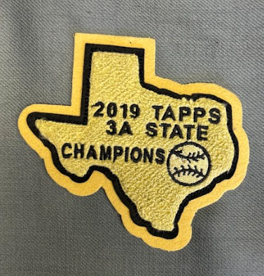 State of Texas w/ Baseball Insert