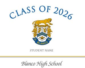 Blanco School Announcement - Set of 20