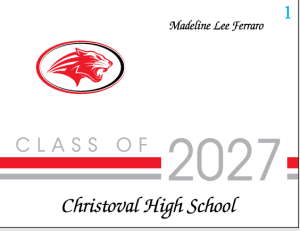 Class of 2027 Announcements - set of 20