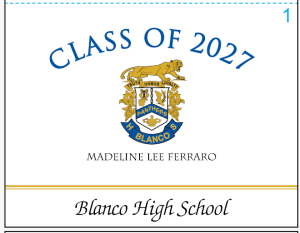 Class of 2027 Announcements - set of 20