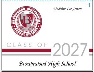 Class of 2027 Announcements - set of 20