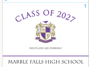 Class of 2027 Announcements - set of 20